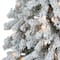 6ft. Pre-Lit Flocked Alpine Artificial Tree, Clear Lights